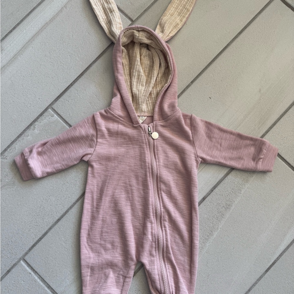 Adorable Pink Bunny Ear Kids One Piece